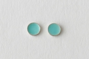 Emailleohrstecker 4mm blau